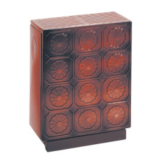 Ölofen ANDROS 403.35 W braun, Rauchrohranschluss links, rechts oder hinten