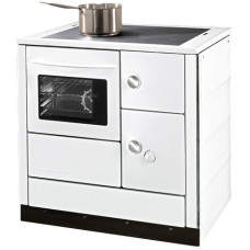 Herd HSD 86-AS weiß, Backrohr und Rauchrohranschluss rechts