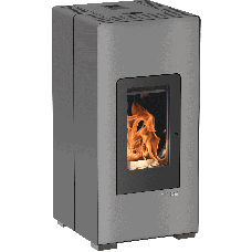 Pelletofen HSP 6 Premium 521.08 perl-anthrazit/perl-grau, Leiste/Tür schwarz