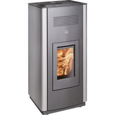 Pelletofen PELLETTO IV 434.08 Grundfarbe perl-anthrazit/perl-grau (32 kg Tankinhalt)