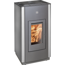 Pelletofen PELLETTO IV 419.08 Grundfarbe perl-grau/perl-anthrazit (17kg Tankinhalt)