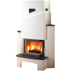 Kaminbausatz LYON Steinsims schiefer, Kamineinsatz PRESTIGE 181.18  =