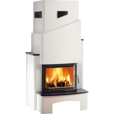 Kaminbausatz STRASSBURG Steinsims schiefer, Kamineinsatz PRESTIGE 181.18