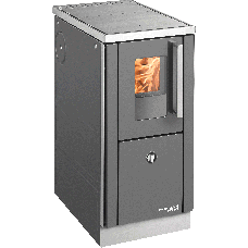 Herd HSD 40.5 SF, Grundfarbe anthrazit Email, mit Sichtfenster, Sockel Edelstahl, Stahlkochplatte =