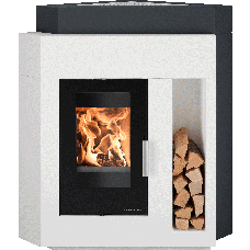 Eck-Kaminbausatz PINUS-II, Einsatz Kaminofen PINUS-II 218.17 =