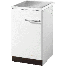 Herd HA 50.5-A weiß, Herdrahmen weiß, Stahlkochplatte ohne Abdeckhaube