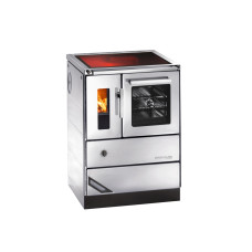 Herd HSD 60.4-SF Edelstahl mit Sichtfenster, Ceranfeld, Backrohr und Rauchrohranschluss rechts =