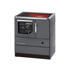 Herd HSD 75.5-C anthrazit, Ceranfeld, Backrohr und Rauchrohranschluss links =