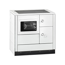 Herd HSD 86-AS weiß, Backrohr und Rauchrohranschluss links