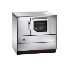 Herd HSD 90.5 Edelstahl, Stahlkochkpatte, Backrohr und Rauchrohranschluss rechts =