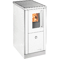 Herd HSD 40.5 SF, Grundfarbe weiss Email, mit Sichtfenster Sockel Edelstahl, Stahlkochplatte =