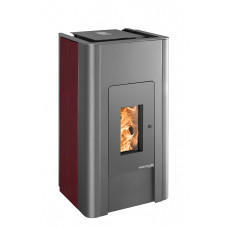 Pelletofen PALLAZZA 517.08-C Keramik kaminrot, Grundfarbe anthrazit