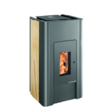 Pelletofen PALLAZZA 517.08-ST Sandstein, Grundfarbe anthrazit