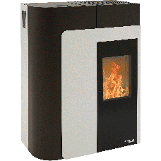 Poêle à granulés HSP 8 HOME 445.08, perle noir / blanc