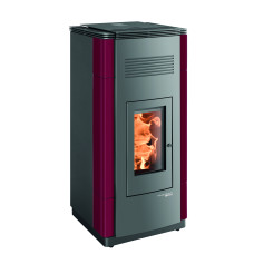 Poêle à granulé HSP 6 PELLETTO-II 434.08-C perle anthracite / rouge (tank 32kg)