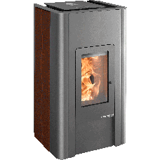 Poêle à granulés HSP 6 PALLAZZA-III 519.08-C, perle anthracite / Céramique carminé