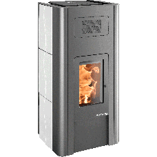 Poêle à granulés HSP 6 PALLAZZA-III 534.08-C Grande, perle anthracite / Céramique blanc