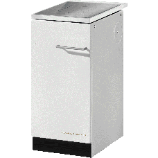 Herd HA 40.5-A weiß, Herdrahmen weiß, Stahlkochplatte ohne Abdeckhaube