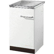 Herd HSZ 50.5 weiß, Stahlkochplatte