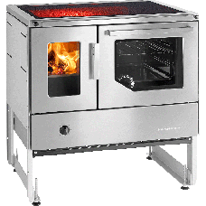 Bausatzherd BSH 75.5-SF-C Edelstahl mit Sichtfenster, Glaskeramikfeld, Backrohr rechts =